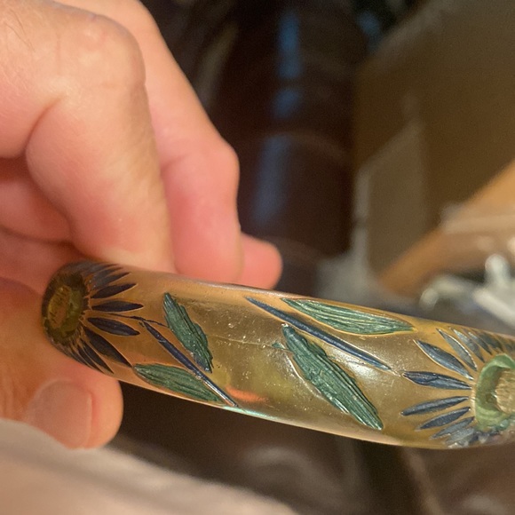 Vintage BoHo Carved Design Bracelet, SilverFox Special💜🔥⭐️🌺❤️ - Picture 6 of 8